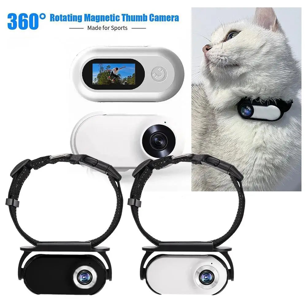 HD Pet Collar Camera – Mini Wearable Camera for Cats & Dogs